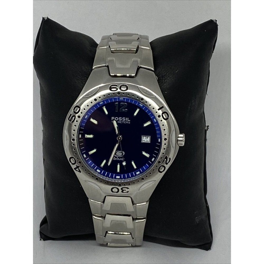 Fossil AM3421 Men's Silver Stainless Steel Analog